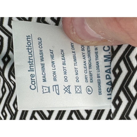 USA Palm Quarter Zip Sherpa Jacket Large Pullover Geometric Print Reversible - Picture 4 of 13